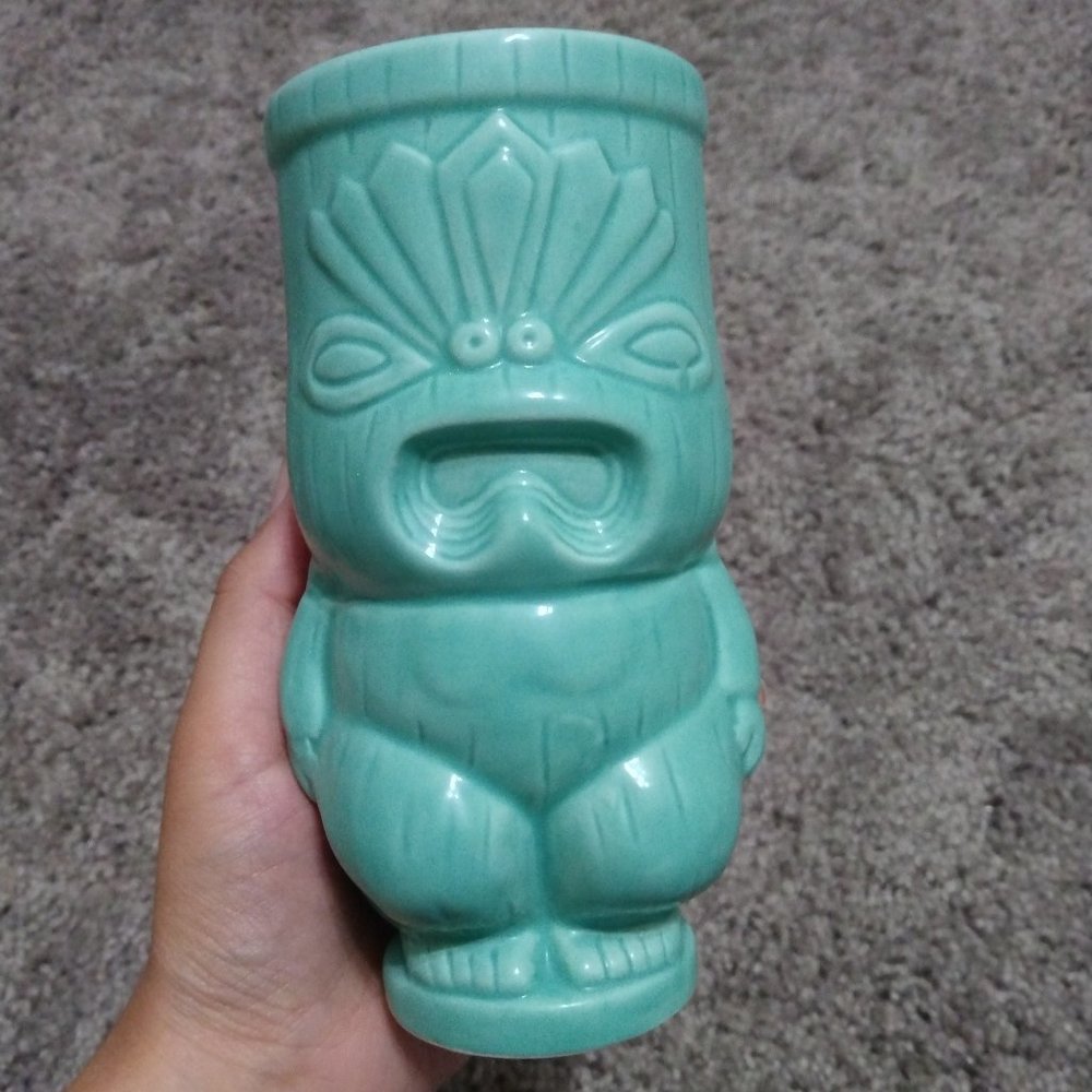 Glass Tiki cup